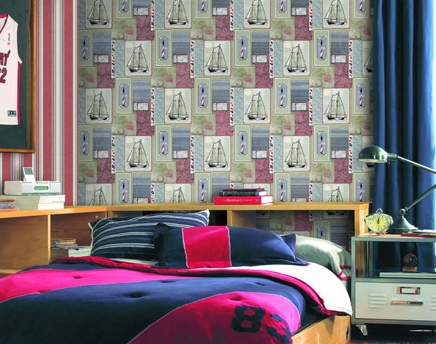 Transitional Bedroom by Artisse™ Wallpapers