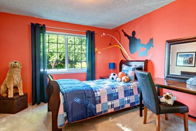 シアトルにあるコンテンポラリースタイルのおしゃれな寝室