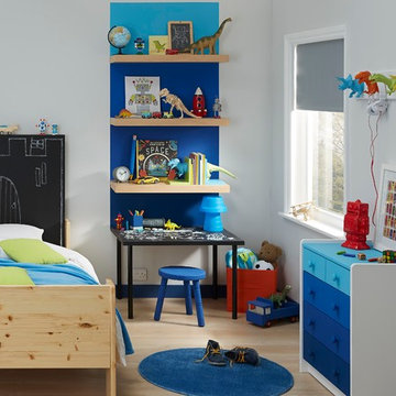 Boys Colourful Blue Bedroom