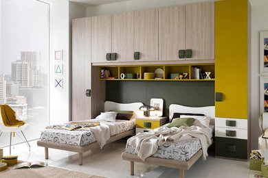 This is an example of a modern bedroom in Melbourne.