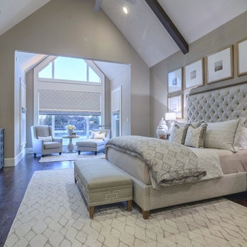 Bright and Airy Transitional Master Bedroom