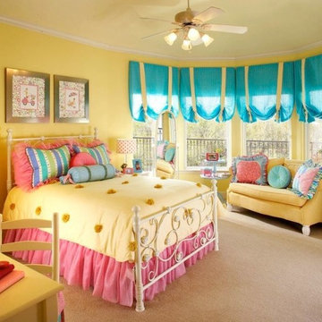 Bright & cheery teenager bedroom