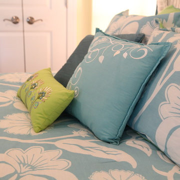 Bright, colorful bedding
