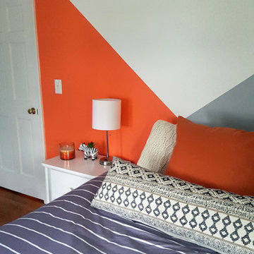 Bright Modern Geometric Bedroom