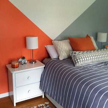 Bright Modern Geometric Bedroom