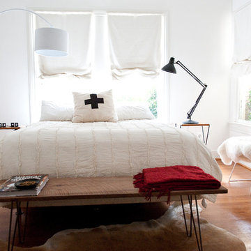 Bright white bedroom