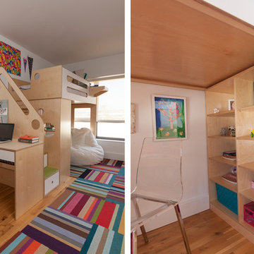 Brooklyn Heights; Two dumbo loft beds for two sisters