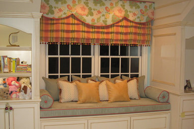 Built-in window seat fit for a princess