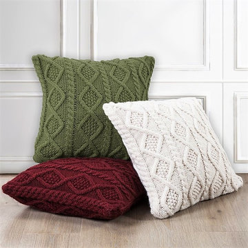 Cable Knit Throw Pillows