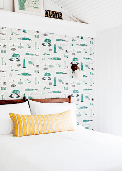 Coastal Bedroom by Tyler Karu Design + Interiors