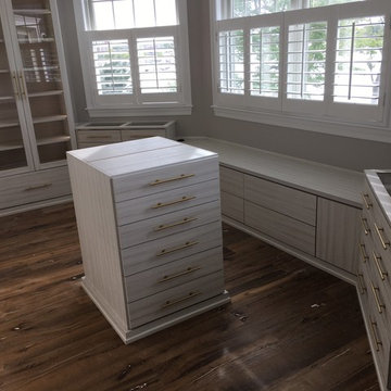 California Closets - Island Walk in Tuscan Moon with Brass