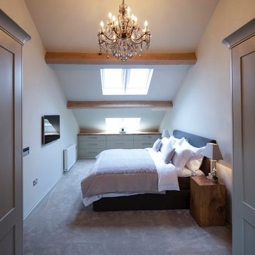 Calming Bedroom in Barn Renovation