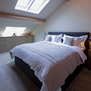 Calming Bedroom in Barn Renovation