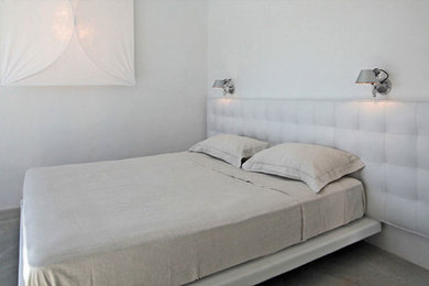 ロサンゼルスにあるコンテンポラリースタイルのおしゃれな寝室のレイアウト