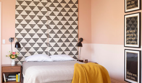 Cambia el estilo del dormitorio usando dos tonalidades de pintura