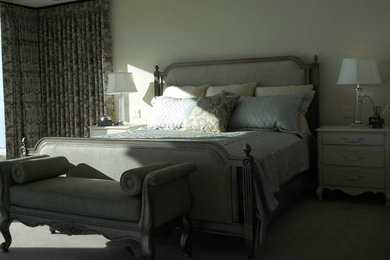 Elegant bedroom photo in Vancouver