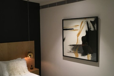 シドニーにあるトラディショナルスタイルのおしゃれな寝室のインテリア