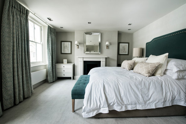 Transitional Bedroom by Motacus Constructions LTD