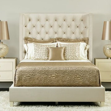Champagne dream Salon upholstered bed