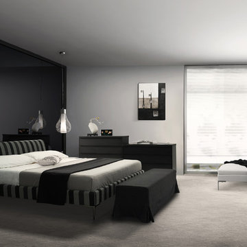Charcoal & Grey Modern Bedroom
