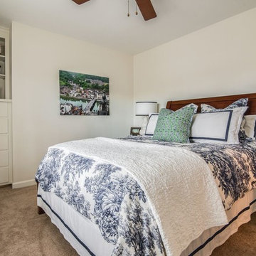 Charlotte, NC- Traditional "Toile with a Twist" Guest Bedroom