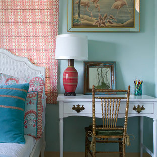 Blue Gold Bedroom | Houzz