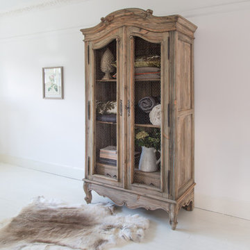 Chateauneuf Rustic Wood French Armoire