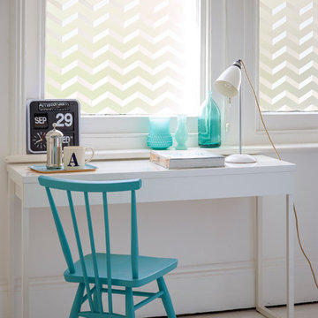 Chevrons white printed design