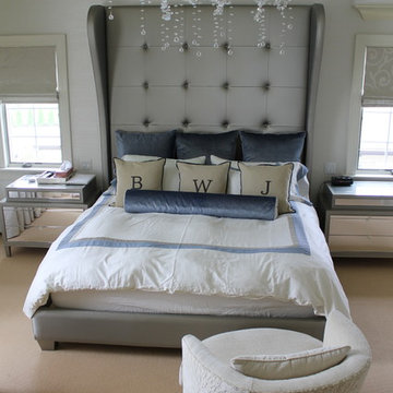 Chic Classic Bedroom Woodmere, NY Home