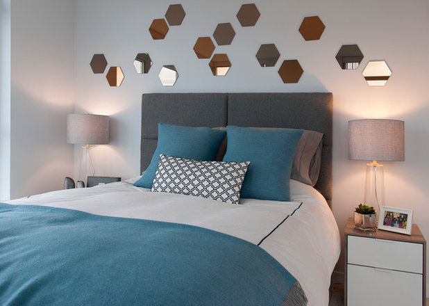 Contemporary Bedroom by Heather Merenda