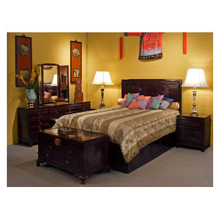 Chinese Rosewood Bedroom Set - Asian - Bedroom - Chicago - by China  Furniture and Arts | Houzz NZ