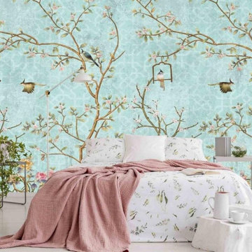 Chinoiserie Wallpaper - AboutMurals.ca