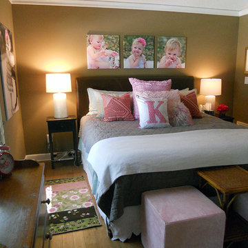 Chocolate & Pink Guest Bedroom/Nursery