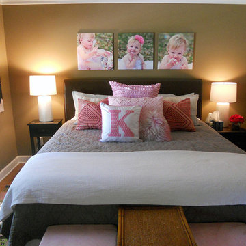 Chocolate & Pink Guest Bedroom/Nursery