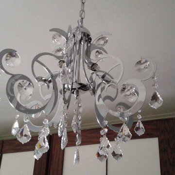 Chrome chandelier