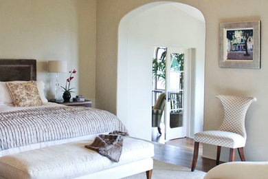 Inspiration for a traditional bedroom in Santa Barbara.