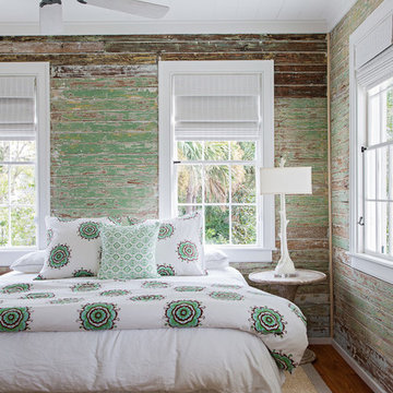 Classic Island Beach Cottage Reclaimed Wood Bedroom