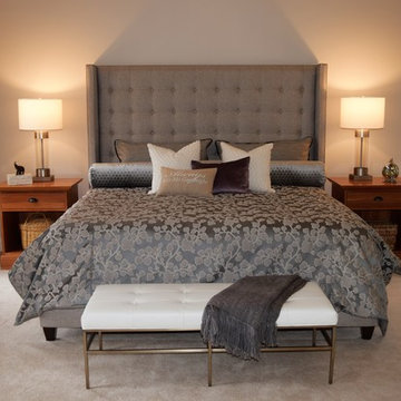 Classic Modern Bedroom with a Touch of Glam