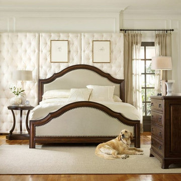 Classique Queen Linen Panel Bed, Hooker Furniture
