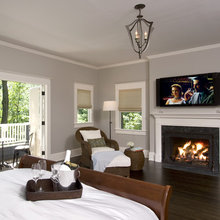 master bedroom, fireplace