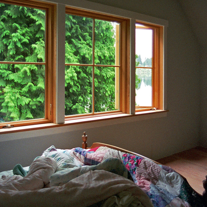Wood Windows With White Trim Photos & Ideas Houzz