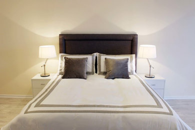 ダブリンにあるコンテンポラリースタイルのおしゃれな寝室のインテリア