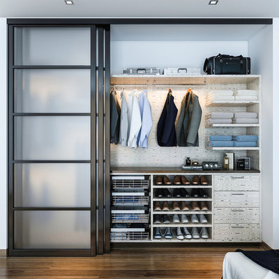 Trendy bedroom photo in Los Angeles