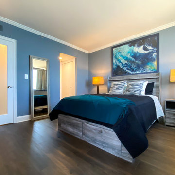 Coastal Condo master bedroom