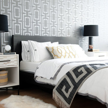 Connection Allover Stenciled Bedroom