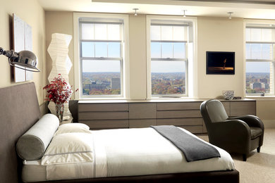 Bedroom - contemporary bedroom idea in St Louis
