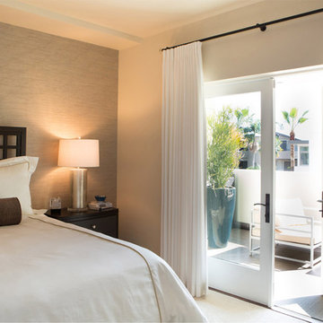 Contemporary Pasadena Condo Guest Bedroom