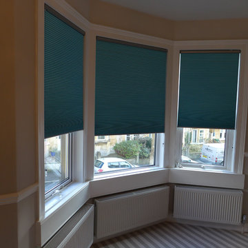 contemporary pleated blinds with smart cord