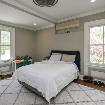 Cool Teen Bedroom in Older Home with New Windows