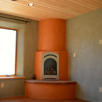 Corner Kiva Fireplace